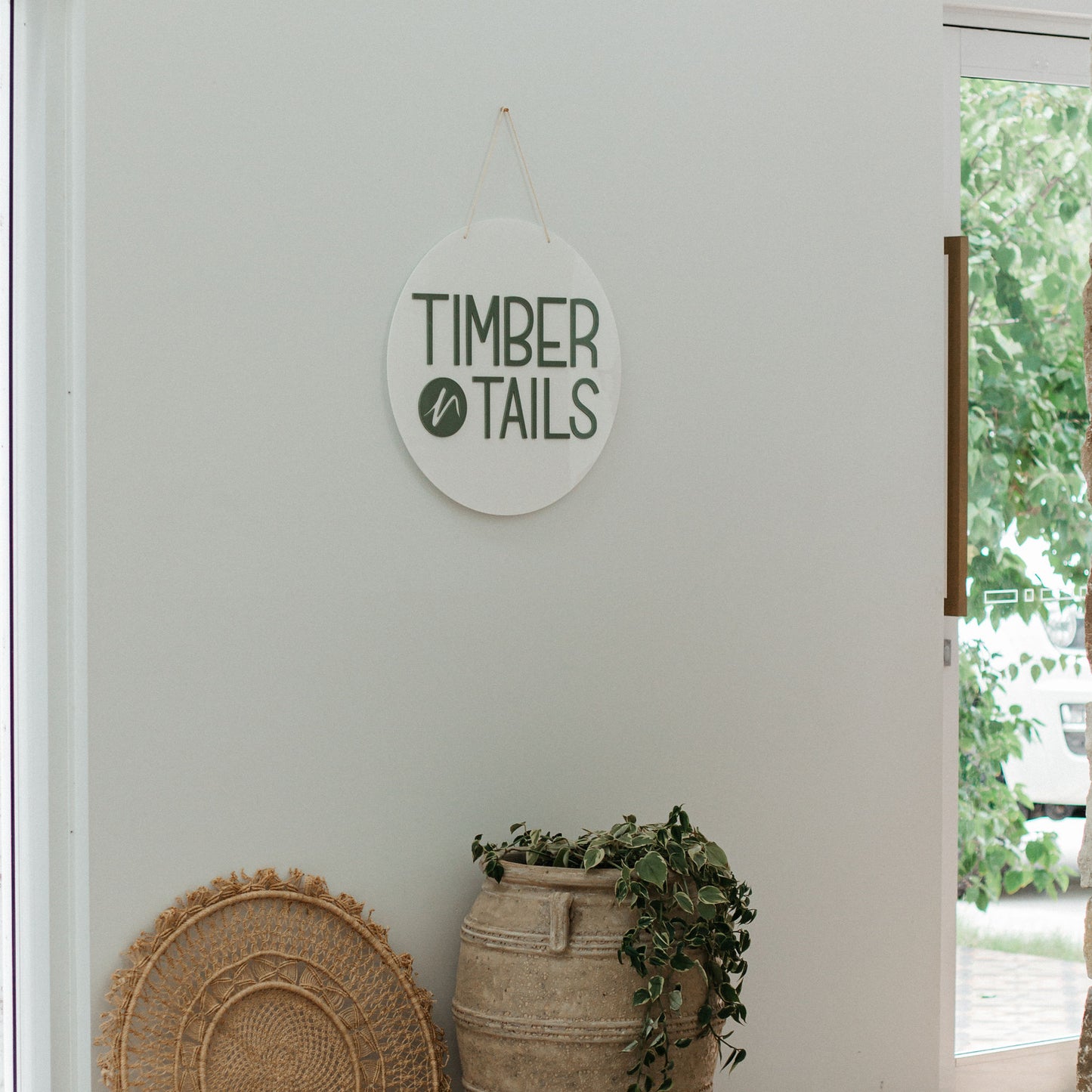 Circle Business Sign