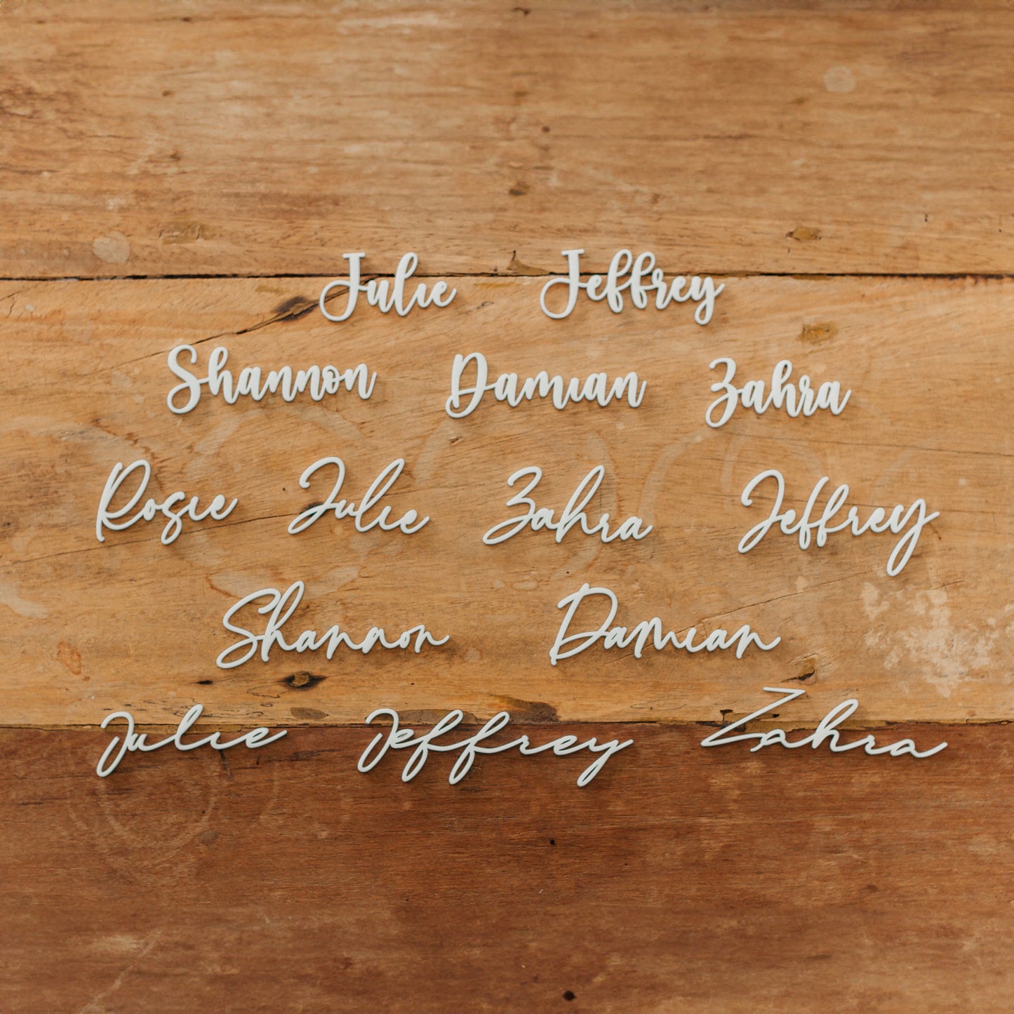 Acrylic Name Place Holders