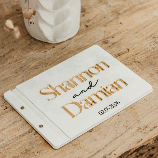 Acrylic guest book