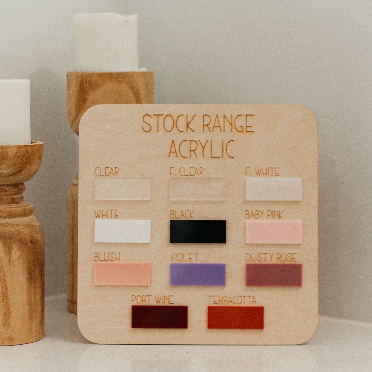 Acrylic Name Place Holders