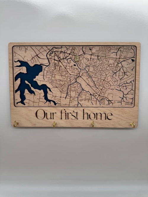 Wall Hanging Key Organiser - 3D Location Map